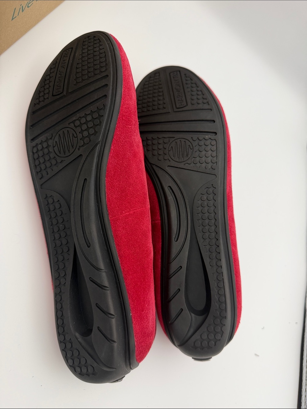Harmony 783 grounding shoes red suede  leather loafers size 8 NEW - Picture 7 of 8